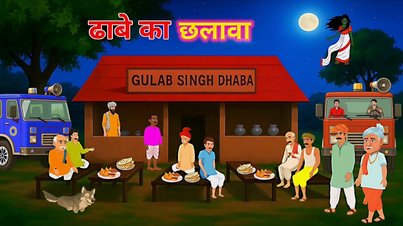 ढाबे का छलावा | Dhabe Ka Chhalava | Horror Story Hindi | Crazy Toons Hindi 