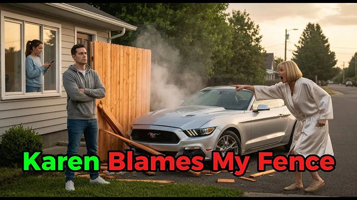 HOA Karen’s Son Crashed His Car Into My Fence & Told Cops I Should Pay—They Towed HIS Car Instead!