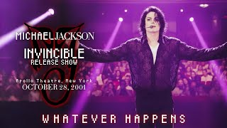 Michael Jackson - Whatever Happens (Live Invincible Release Show, 2001) | MJ CLUB