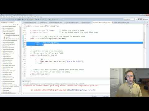 Activity: Stack ADT using an array