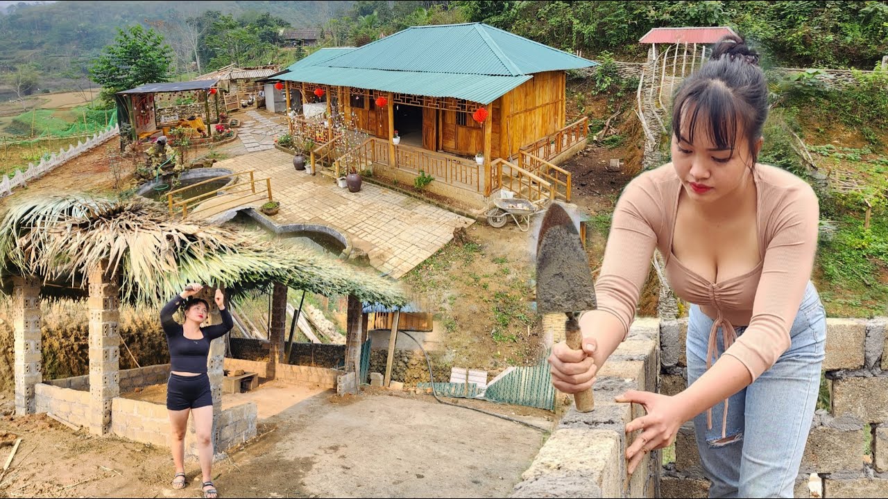 90 Days alone building a livestock farm challenges yourself with many difficulties ahead-TIMELAPSE