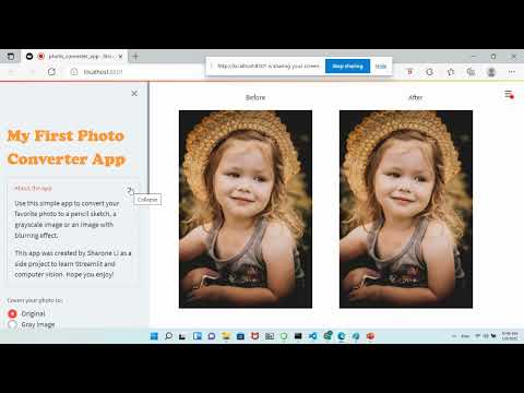 Demo - A Photo Converter App Created Using Streamlit