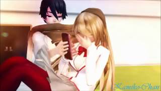 [MMD yandere simulator Yanmiko]When Kamiko is playing Mystic Messenger