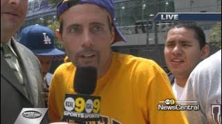 Crazy Kobe Bryant fan on news!!