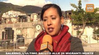 Salerno, l'ultimo saluto alle 26 migranti morte