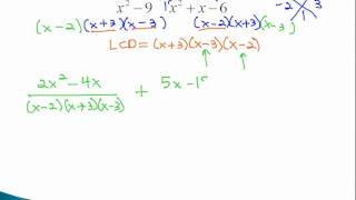 Add and Subtract - Different Denominators (part 1)