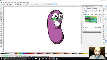 #letsdev Drawing a Bean Sprite in Inkscape