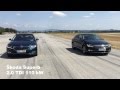 Škod Superb 2.0 TDI vs Volkswagen Passat 2.0 TDI: Sprint na 400 metrů