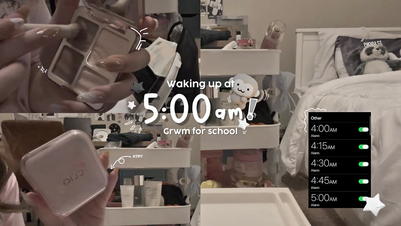 How I spend my mornings as a high schooler who wakes up at 5 AM 🍮🌱