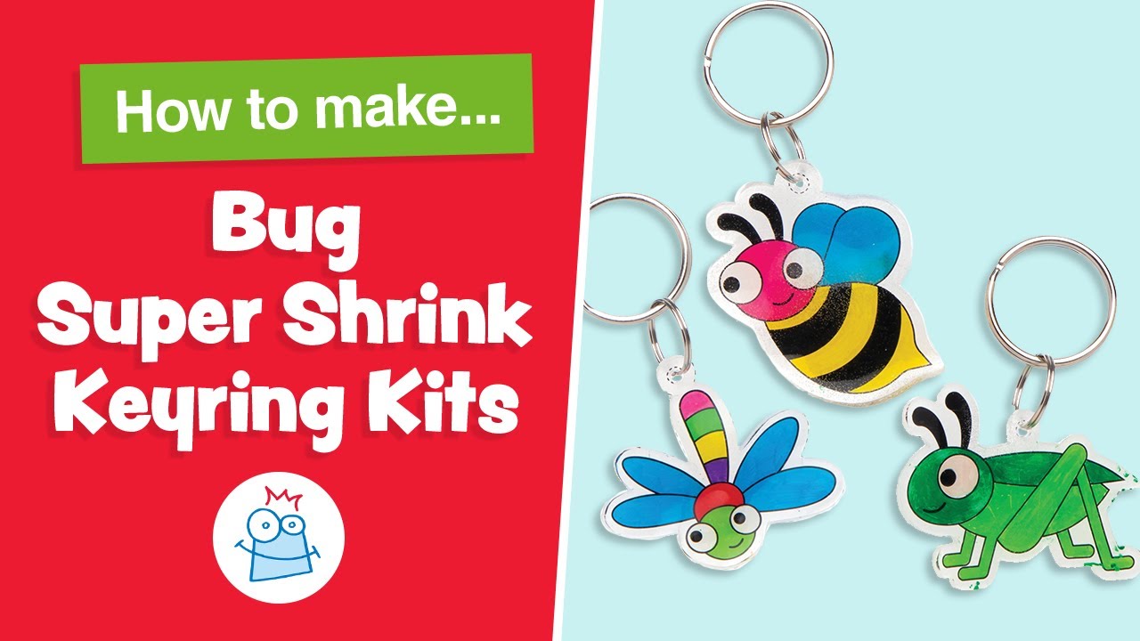 How to make Bug Super Shrink Keyrings Baker Ross YouTube