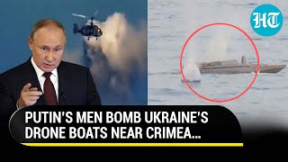 Putin's Navy Blows Up Four Ukrainian Drone Boats Near Crimea; 225 Ukrainian Troops Killed In Kharkiv