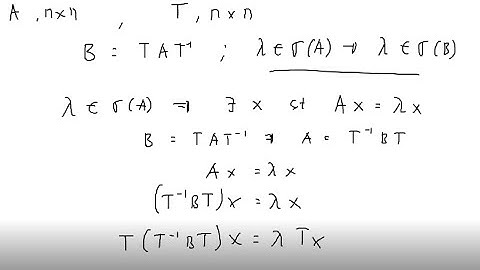 Linear Algebra - Similarity Transformation