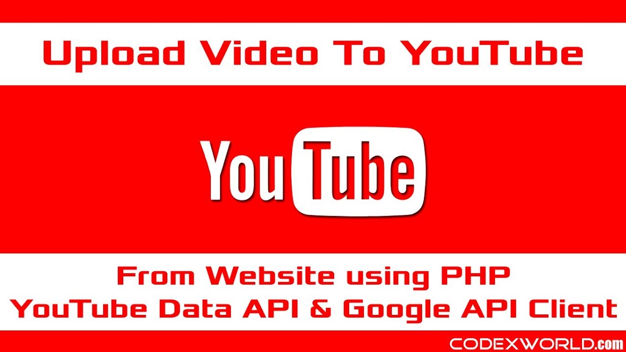 Upload Video to YouTube using PHP