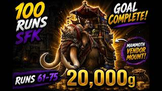 I Finally Bought the 20,000g Mammoth Mount! | 100 SFK Runs