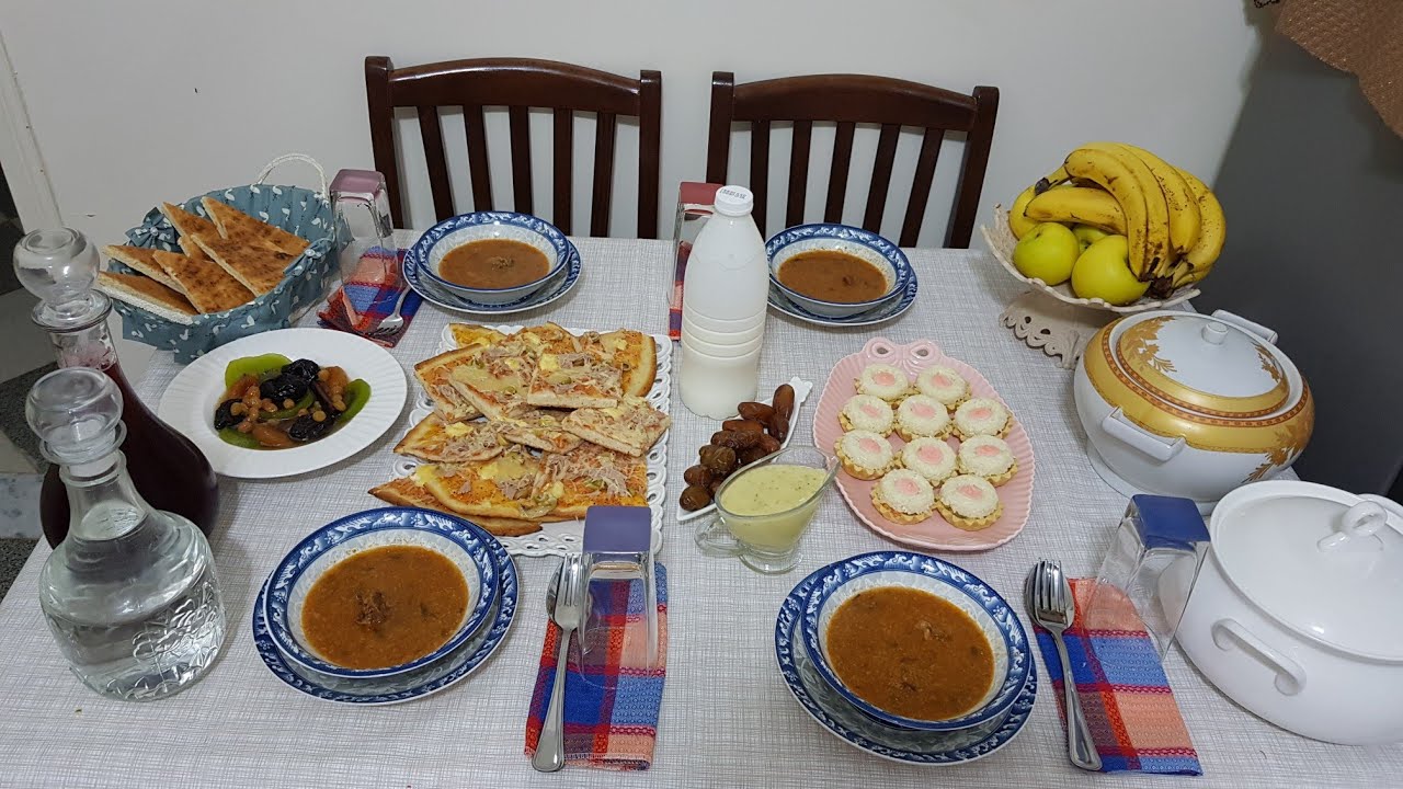 طاولة افطار اليوم الأول وصفات ساهلة و راقية تحمر الوج