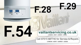 VAILLANT ECOTEC BOILER F54, F28, F29 fault codes, what does this mean? And how to fix? Gas Valve?