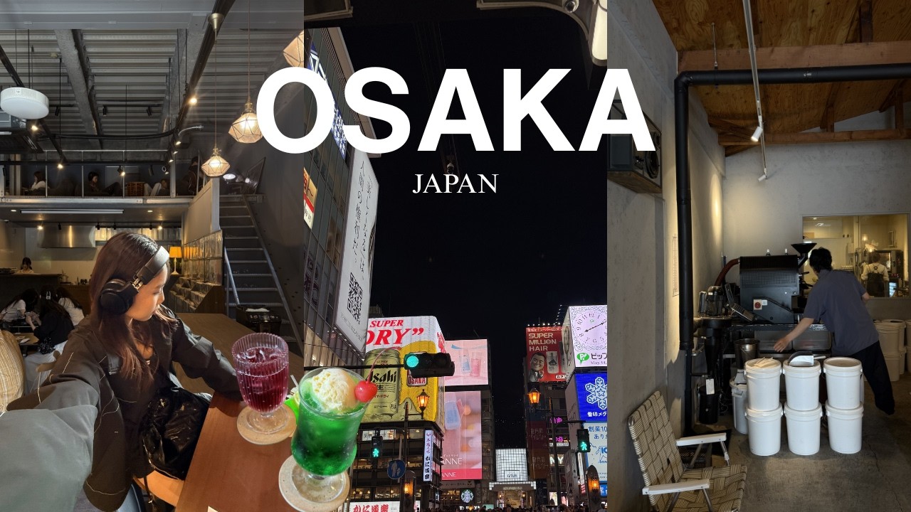 Osaka Vlog | Coffee Runs, Orange Street Finds & Late Night Eats