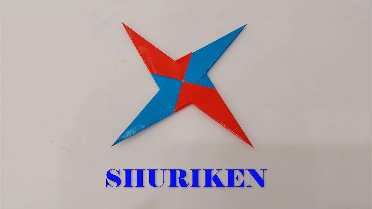 How to make Shuriken - Origami Shuriken - YouTube
