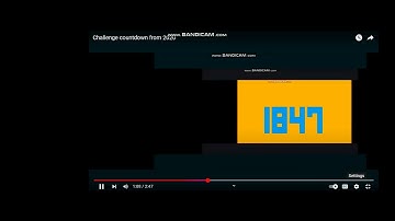 Challenge countdown from 2030