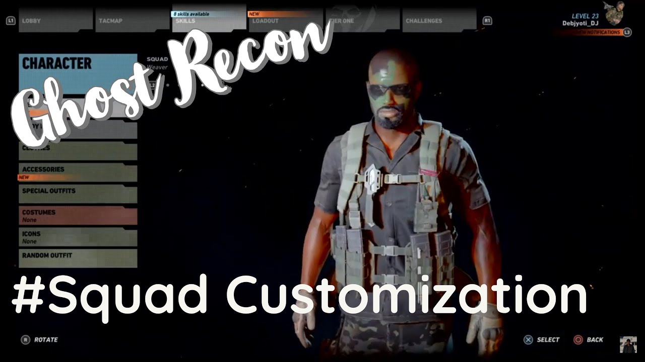ghost recon wildlands customize squad ghost recon wildlands customize squad