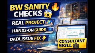 SAP BW /BW HANA /BW/4HANA Sanity Checks| Hands-On Tutorial | Real-Time Guide|#sap #saptutorial #bw