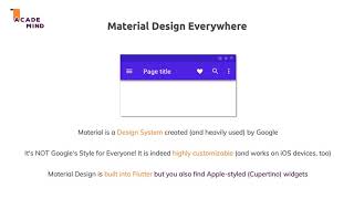 Flutter | Flutter & Material Design
