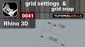 0041. grid settings , grid snap in rhino