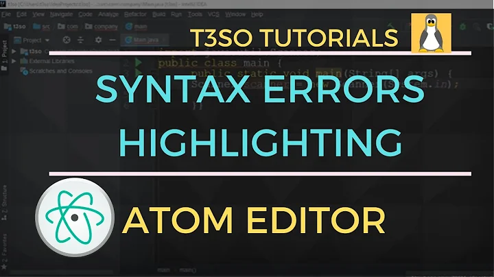 How to Enable Syntax errors or warnings highlighting in Atom Editor
