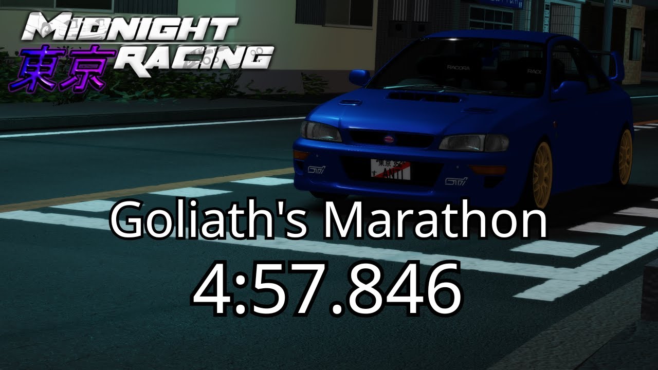 Midnight Racing: Tokyo | Impreza 22B STi | Ichikawa Goliath's Marathon | 4:57.846