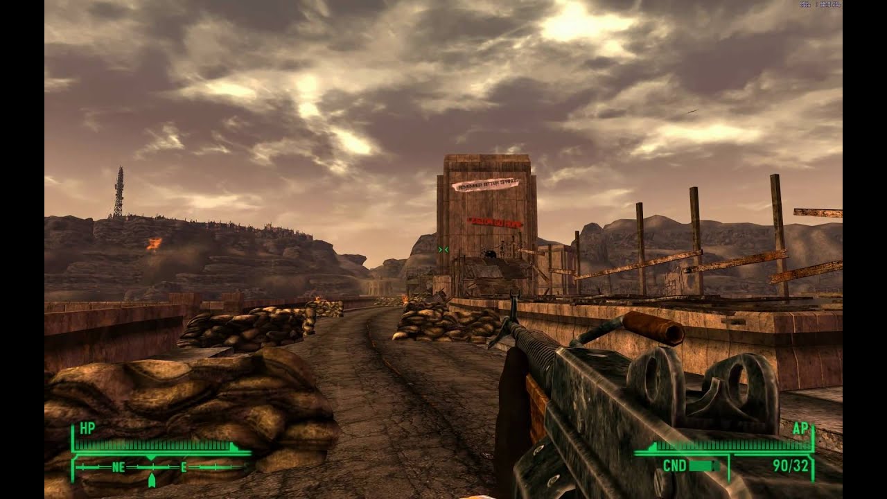 Fallout New Vegas Gameplay Part 108 Across The Dam Bridge And To The Legate Camp Final Battle Youtube
