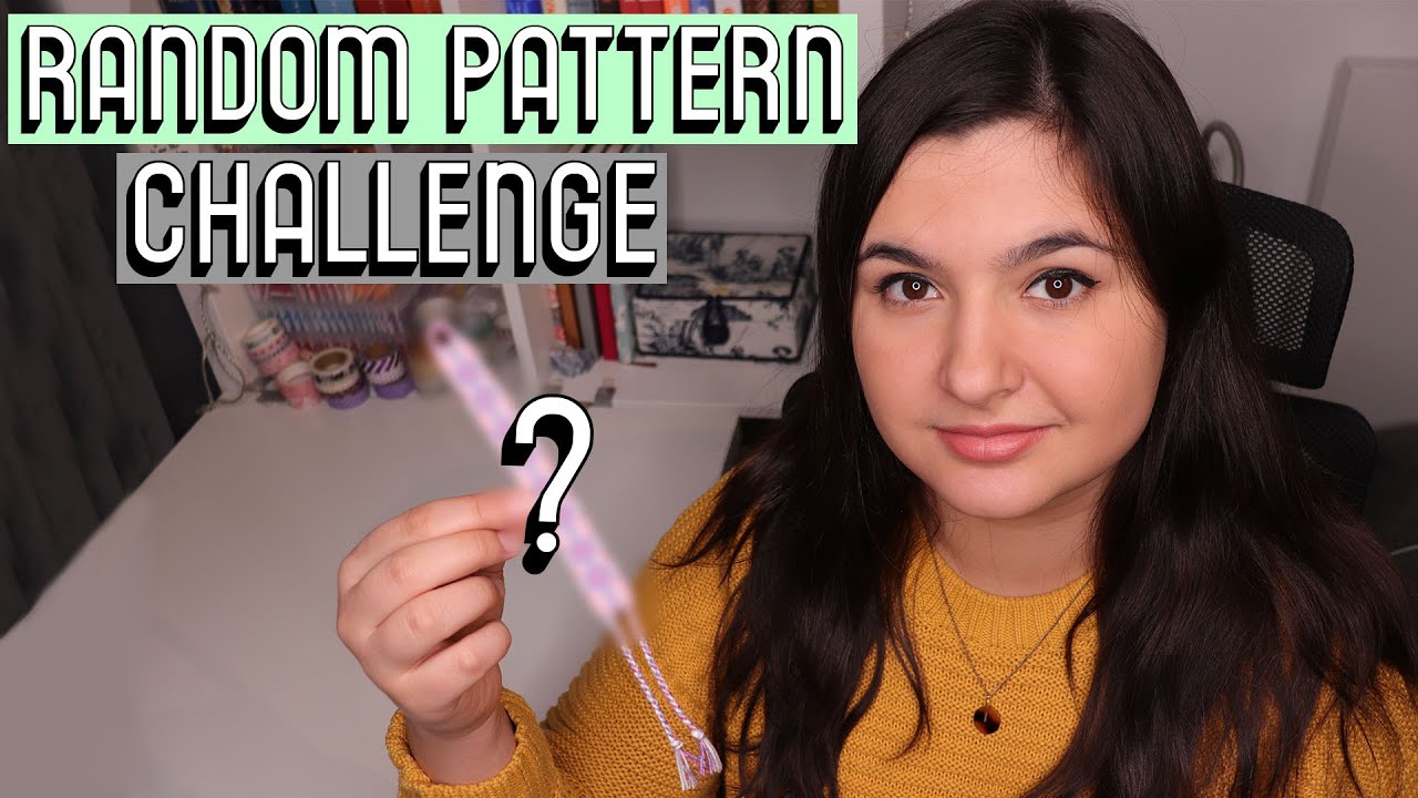 RANDOM PATTERN CHALLENGE [CC] || Friendship Bracelets - YouTube