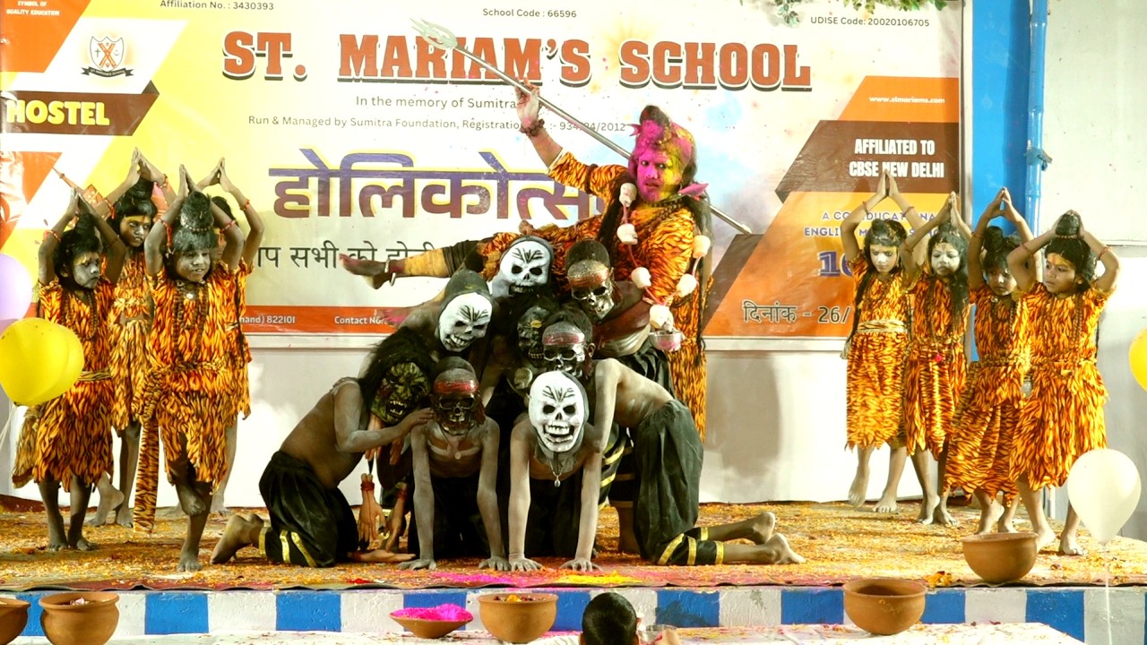होली के अवसर पर संत मरियम के छात्रों के द्वारा शानदार प्रस्तुति... #holidance #schoolprogram