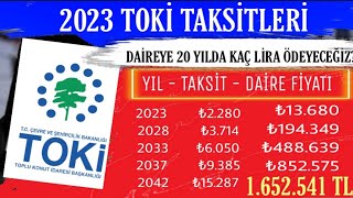 TOKİ 2023 aylık taksit ve toplam ödeme ne kadar olur? #toki