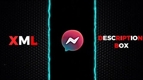 MESSENGER BOY ATTITUDE XML😄 XML PRESENT - MESSENGER CHAT LYRICS VIDEO -ALIGHT MOTION - TREND XML👇