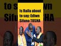 Is Raila about to say: Edwin Sifuna TOSHA? | Kenya