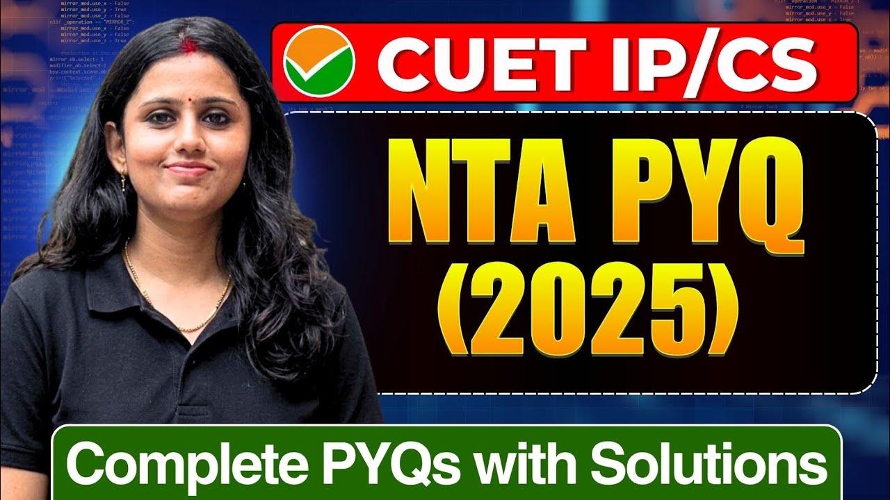 CUET 2026 IP/CS PYQ With Solution | Full Paper Solved Cuet Computer ...