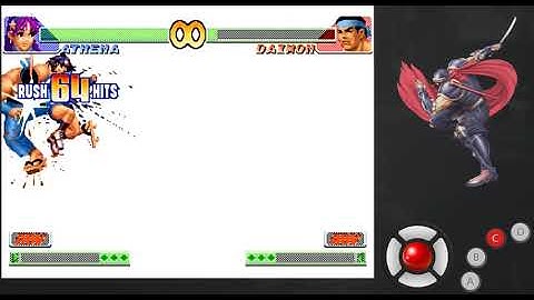 Combo da Athena 100% 72 hits 98 combo modo 3