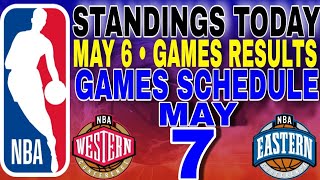 nba playoffs standings today may 6, 2024 | games results | games schedule may 7, 2024