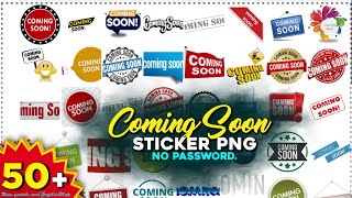 NO PASSWORD!!! COMING SOON Sticker PNG Download karein || FREE PLP FILE