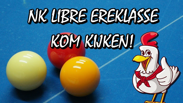 KOM GEZELLIG KIJKEN BIJ HET NK LIBRE EREKLASSE! - Carambole Biljarten