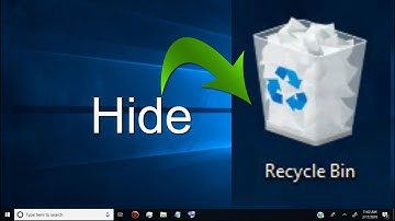 how to hide recycle bin on windows Laptop - PC