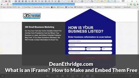 Free iFrame Generateor - Create an iFrame Embed Code