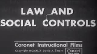 Law And Social Controls old 1949 film