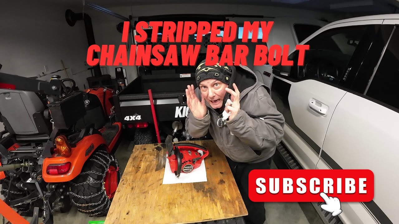 How To Fix a Stripped CHAINSAW BAR STUD/BOLT. #diy #chainsaw # ...