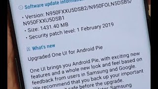 Galaxy Note 8: How to Update Software to Android Pie 9 screenshot 5