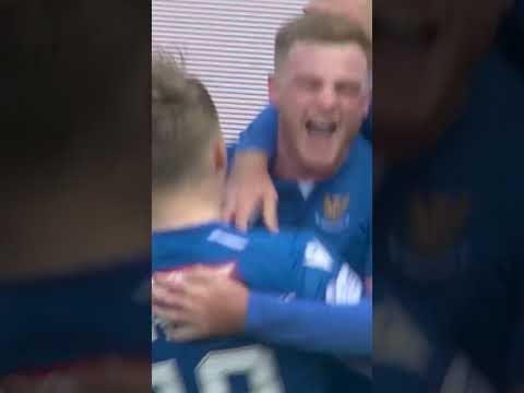 James Brown screamer stuns Rangers 🚀 #shorts #football