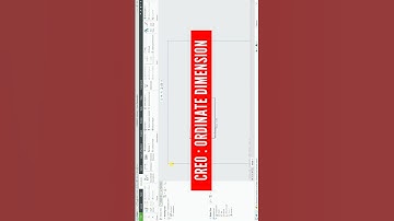 ordinate dimensions in creo | creo tutorials for beginners #creotutorial