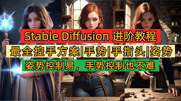 stable diffusion最全手部控制方案，案例实操教程｜手指｜手势｜姿势控制｜分层控制｜embedding｜LyCORIS｜3D openpose｜教学
