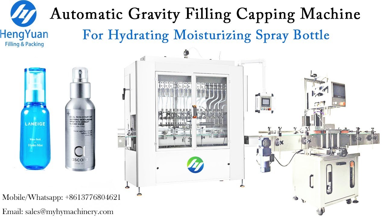 Automatic Hydrating Moisturizing Spray Bottle Filling Capping Machine ...