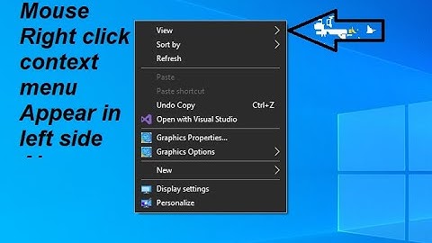 [SOLVED] Mouse right click context menu always open in left side Window-10